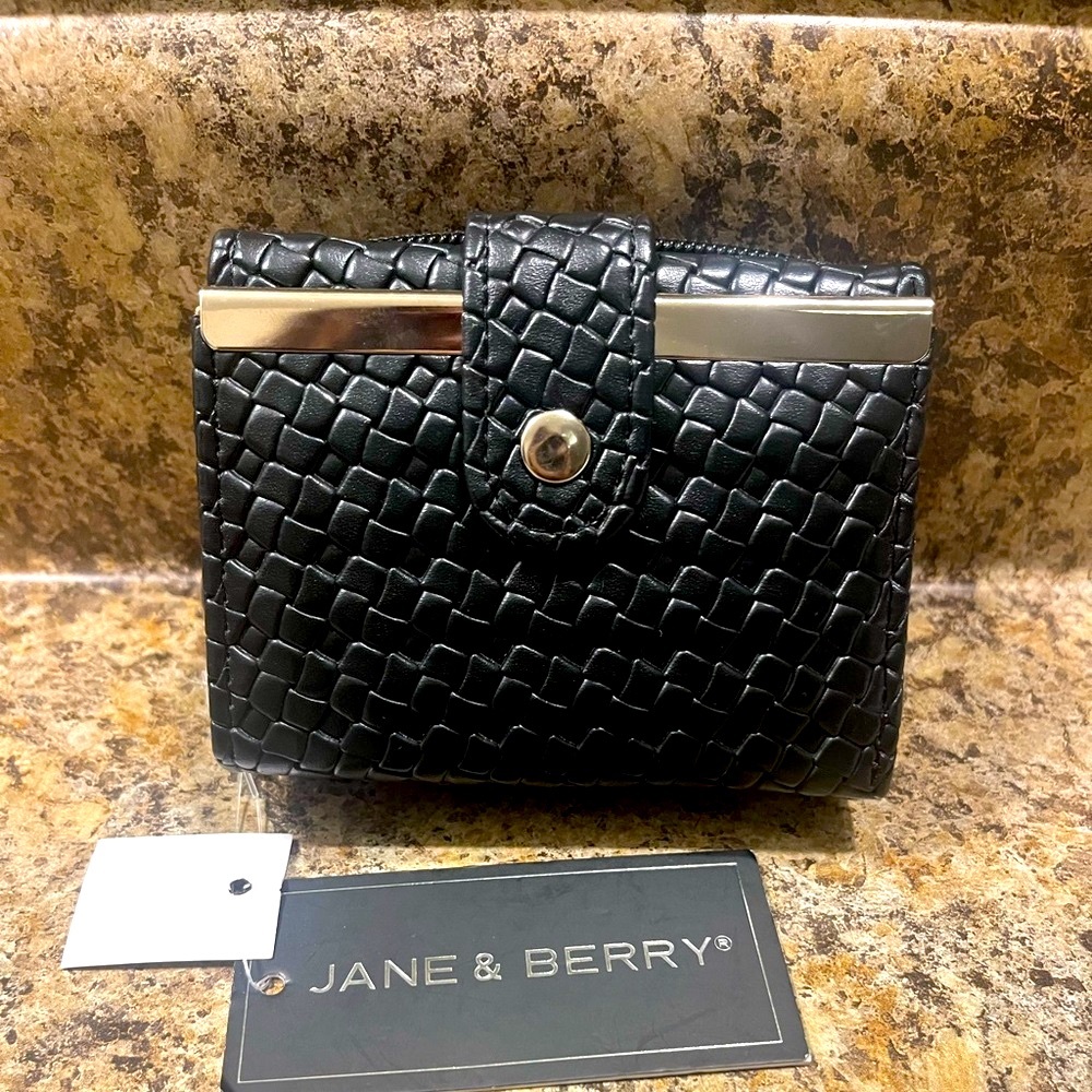 Black Woven Wallet